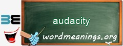 WordMeaning blackboard for audacity